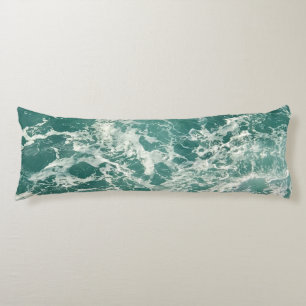 Coussins Longs Waves Blue Green