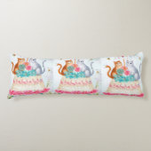 Coussins Longs Whimsical Cat Birthday Celebration (Devant)