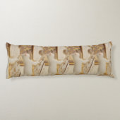 Coussins Longs Whimsical Cat Harpist Body Pillow (Dos)