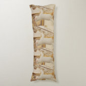 Coussins Longs Whimsical Cat Harpist Body Pillow (Devant (Vertical))