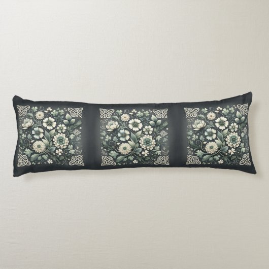 Coussins Longs Whispered Clover Knotwork Garden (Dos)