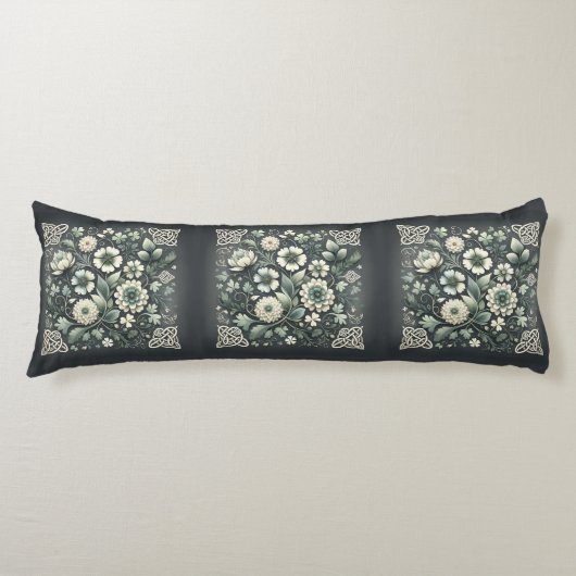 Coussins Longs Whispered Clover Knotwork Garden (Devant)