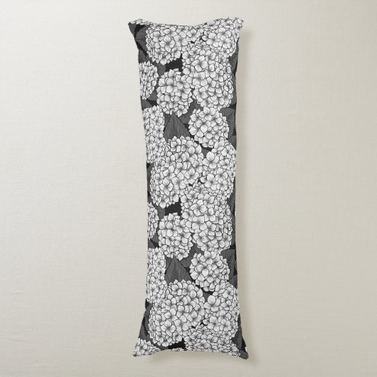 Coussins Longs White hydrangea (Devant (Vertical))