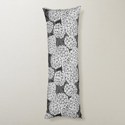 Coussins Longs White hydrangea (Dos (Vertical))