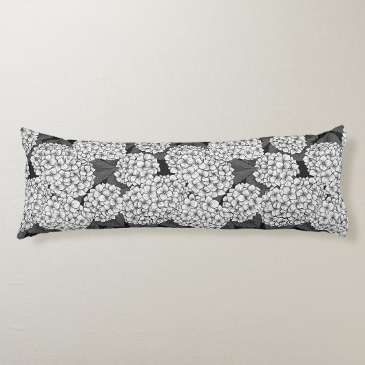 Coussins Longs White hydrangea (Devant)