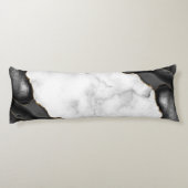 Coussins Longs White Marble Gilded Black Agate (Dos)