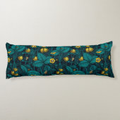 Coussins Longs Wild strawberries, yellow and blue (Dos)