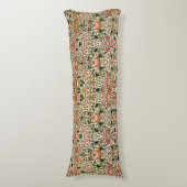 Coussins Longs William Morris Fleurs Lodden Foliage Vert rose (Devant (Vertical))