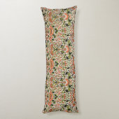 Coussins Longs William Morris Fleurs Lodden Foliage Vert rose (Dos (Vertical))