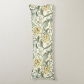Coussins Longs William Morris, Flore, Arts et Artisanat coulent (devant Vertical)