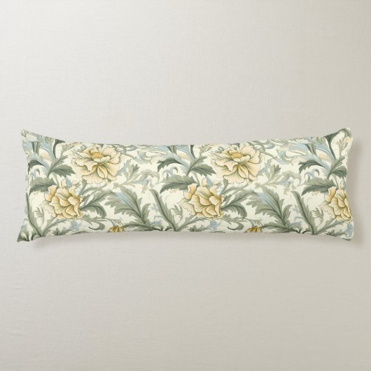 Coussins Longs William Morris, Flore, Arts et Artisanat coulent (Devant)