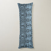 Coussins Longs William Morris Frère Lapin Bleu Clair Noir (Dos (Vertical))