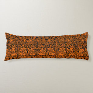 Coussins Longs William Morris Frère Lapin Motif Noir Rouille