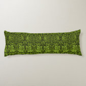 Coussins Longs William Morris Frère Lapin Vert Sauge Noir (Dos)