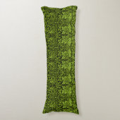 Coussins Longs William Morris Frère Lapin Vert Sauge Noir (Devant (Vertical))