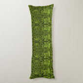Coussins Longs William Morris Frère Lapin Vert Sauge Noir (Dos (Vertical))