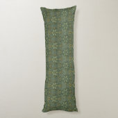 Coussins Longs William Morris Ispahan Vert sarcelle Floral Art (Dos (Vertical))