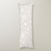 Coussins Longs William Morris Motif Floral à Sepia (Dos (Vertical))