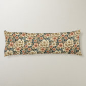 Coussins Longs Wintry Floral Azaleas and Rose (Dos)