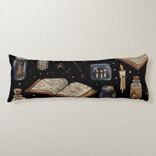 Coussins Longs Witchcraft Potion Pattern – Halloween Magic (Devant)