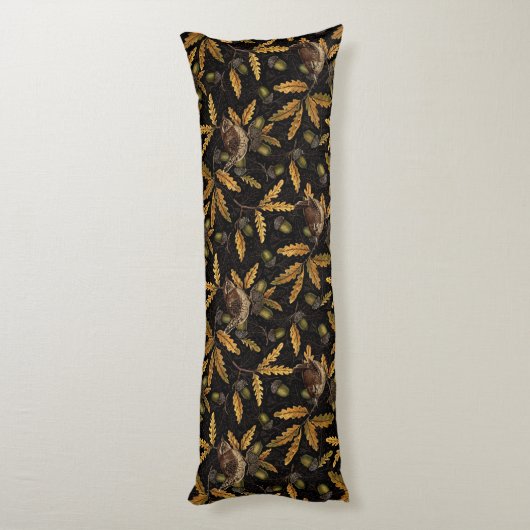 Coussins Longs Wrens et cors sur noir (Dos (Vertical))