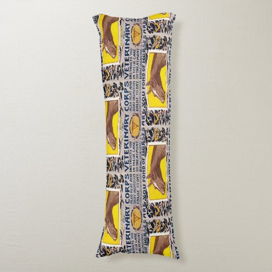 Coussins Longs "WW1 Veterinary Corps" (devant Vertical)