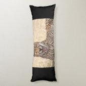 Coussins Longs Yawning Cheetah (Dos (Vertical))