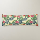 Coussins Longs Yellow Floral Tropical Body Pillow (Dos)