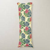 Coussins Longs Yellow Floral Tropical Body Pillow (Devant (Vertical))