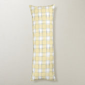 Coussins Longs Yellow White Stripes Christmas   (Dos (Vertical))