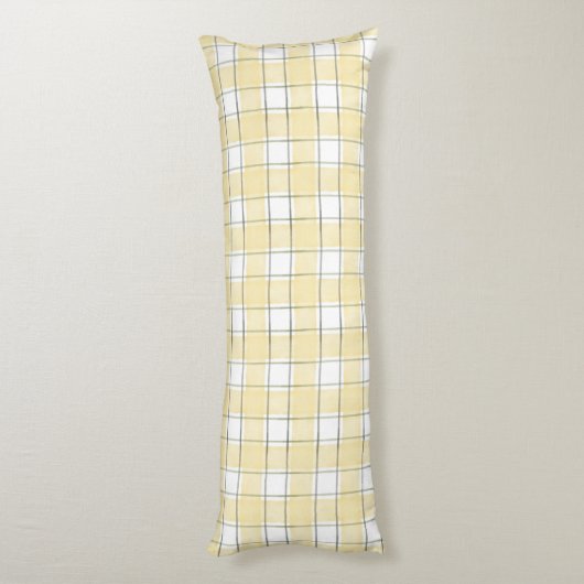 Coussins Longs Yellow White Stripes Christmas   (Dos (Vertical))