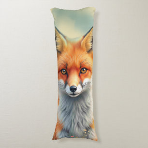 Coussins Longs Yeux saisissants d'un renard roux rusé