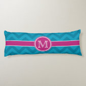 Coussins Longs Zag turquoise et rose Zig Personnalisé (Dos)