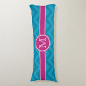 Coussins Longs Zag turquoise et rose Zig Personnalisé (Devant (Vertical))