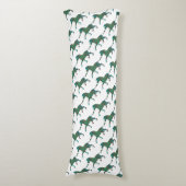 Coussins Longs Zebra Black et Green Print (Devant (Vertical))