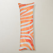 Coussins Longs Zebra Orange and White Print (Dos (Vertical))