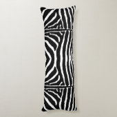 Coussins Longs Zèbre en noir et blanc (Dos (Vertical))