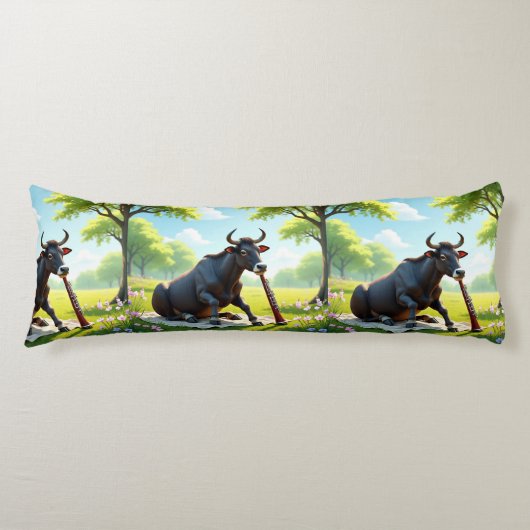 Coussins Longs Zebu Meadow Serenade Body Pillow (Devant)