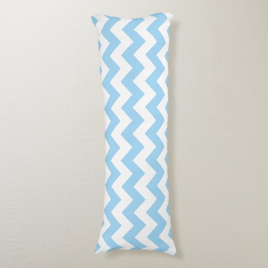 Coussins Longs Zigzag bleu, Chevron bleu, Motif géométrique (Devant (Vertical))