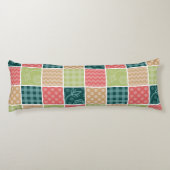 Coussins Longs Zigzag, Chevron, En vichy, Pois, Patchwork (Dos)