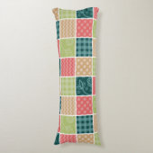 Coussins Longs Zigzag, Chevron, En vichy, Pois, Patchwork (Devant (Vertical))