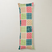 Coussins Longs Zigzag, Chevron, En vichy, Pois, Patchwork (Dos (Vertical))