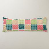 Coussins Longs Zigzag, Chevron, En vichy, Pois, Patchwork (Devant)