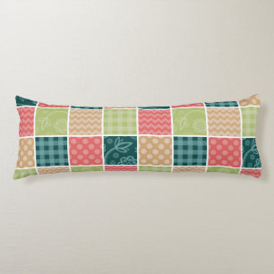 Coussins Longs Zigzag, Chevron, En vichy, Pois, Patchwork