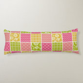 Coussins Longs Zigzag, Chevron, Pois, En vichy, Patchwork (Dos)