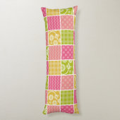 Coussins Longs Zigzag, Chevron, Pois, En vichy, Patchwork (Dos (Vertical))
