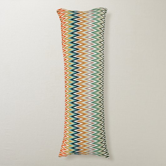 Coussins Longs Zigzag Multicolor Motif (Devant (Vertical))