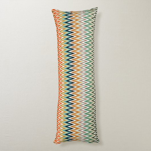 Coussins Longs Zigzag Multicolor Motif (Dos (Vertical))