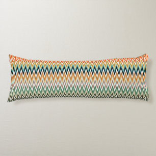 Coussins Longs Zigzag Multicolor Motif