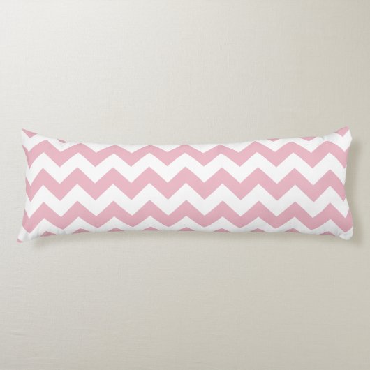 Coussins Longs Zigzag rose, Chevron rose, Motif géométrique (Devant)